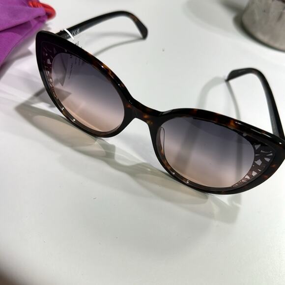 Emilio Pucci 58mm Gradient Cat Eye Sunglasses Dark Havana Gradient Smoke main image 5